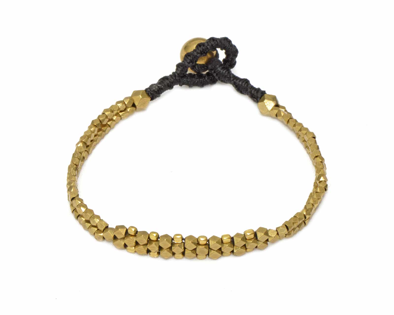 Bracelet en laiton doré de la marque française Nataraj