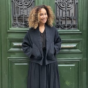 veste kimono en gaze de coton