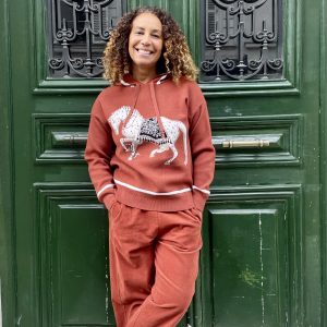 Pull à capuche cheval-Mukasa