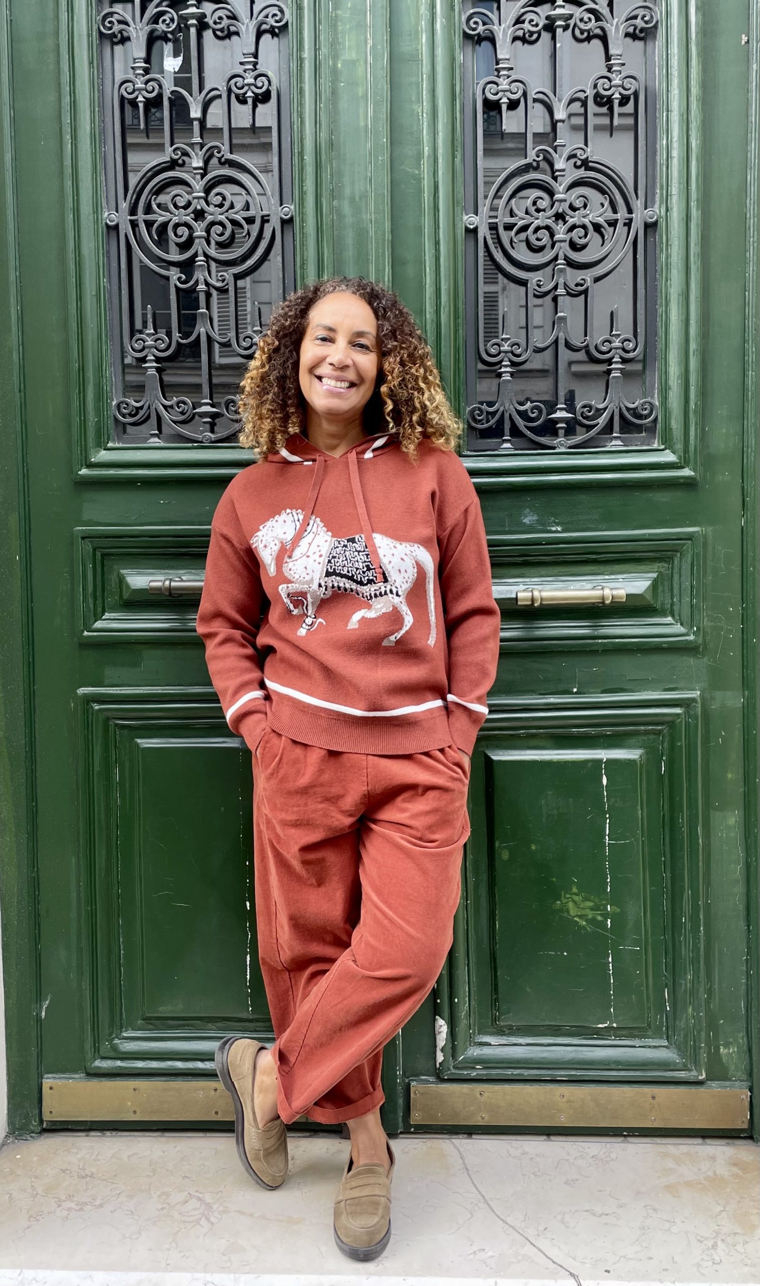 Pull à capuche cheval-Mukasa