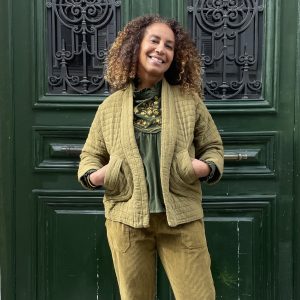 Vest-kimono en gaze de coton-Mukasa