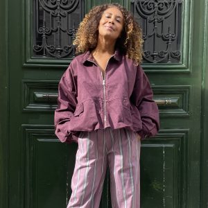Bombers zippé burgundy-Johanna Paris-Mukasa