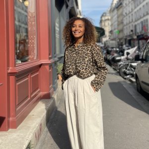 Pantalon magique extra large couleur craie-Mukasa
