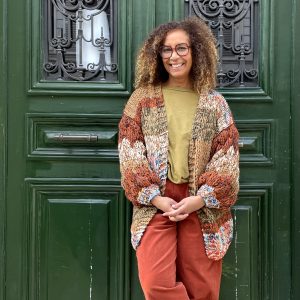 Gilet en grosses mailles fait main-Mukasa