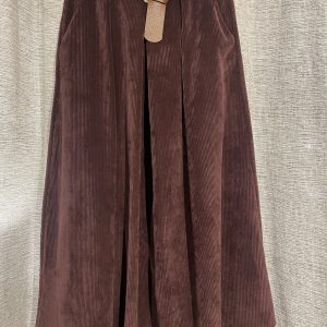 Jupe velours prune johanna paris-Mukasa