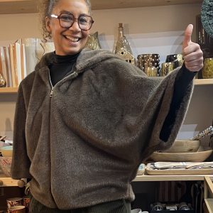 veste coupe chauve-souris taupe-Mukasa